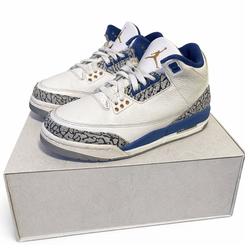 Nike Air Jordan 3 Retro GS White Blue DM0967-148 Size 6.5Y Size 6.5Y Youth Men’s
